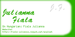 julianna fiala business card